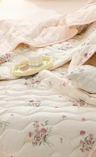 Couette d’été à imprimé floral