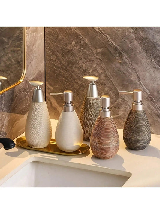 Distributeur de Savon en Céramique Rétro – Élégance et Praticité pour Salle de Bain et Cuisine