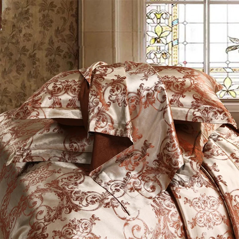 Parure de Lit Jacquard Haut de Gamme – Luxe et Élégance Européenne
