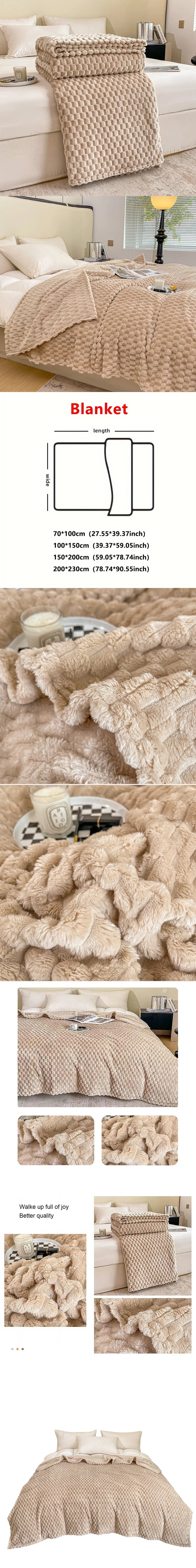 Couverture en Polaire Corail