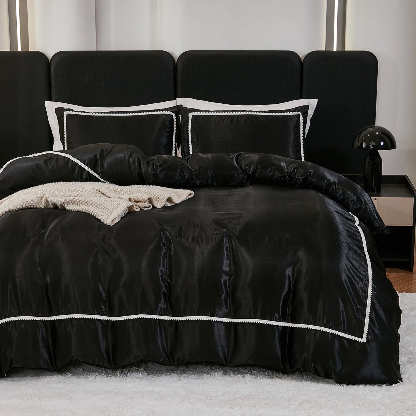 Parure de lit Satinée 3 Pièces