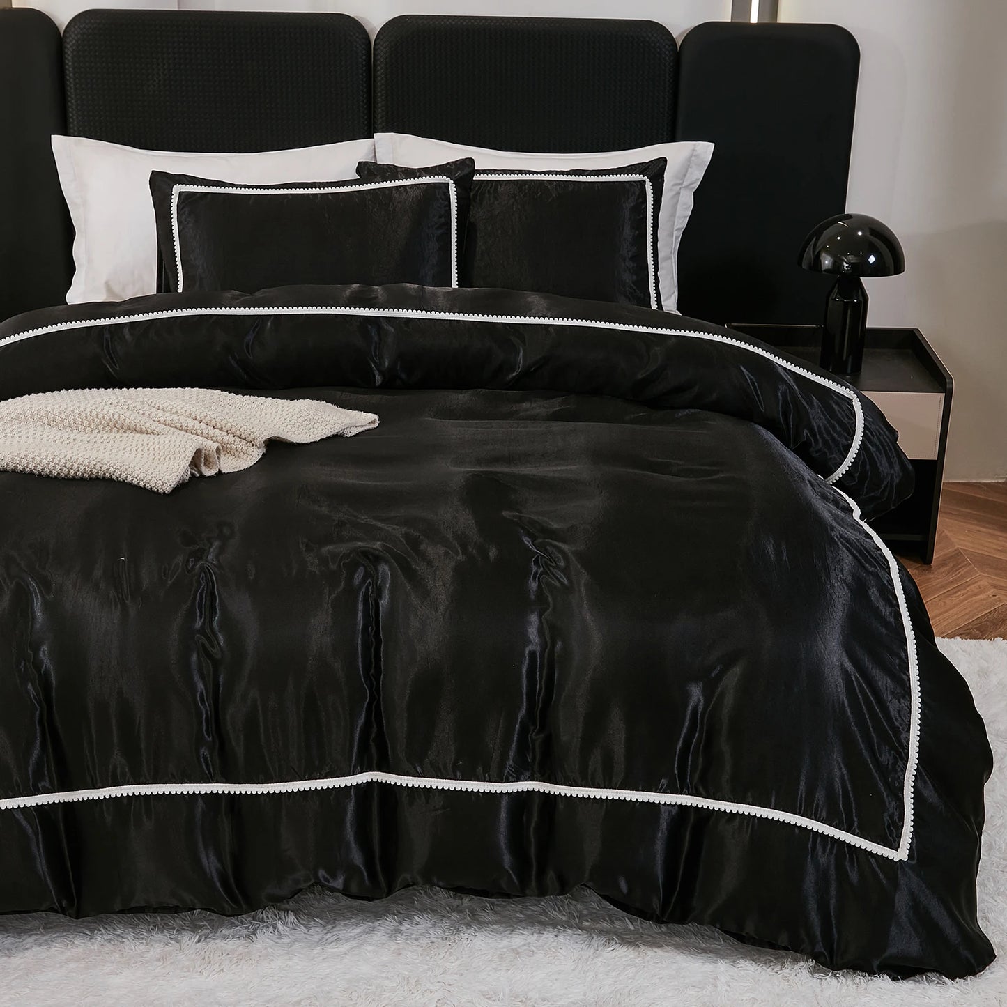 Parure de lit Satinée 3 Pièces