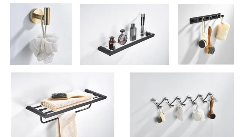 Étagère de Salle de Bain Murale sans Perçage – Rangement Pratique et Moderne