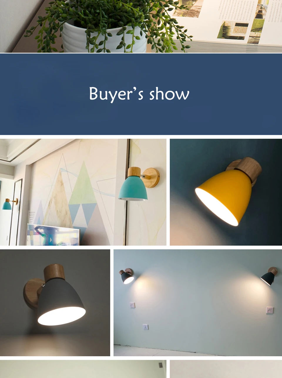 Applique Murale Nordique en Bois – Design Moderne avec Interrupteur