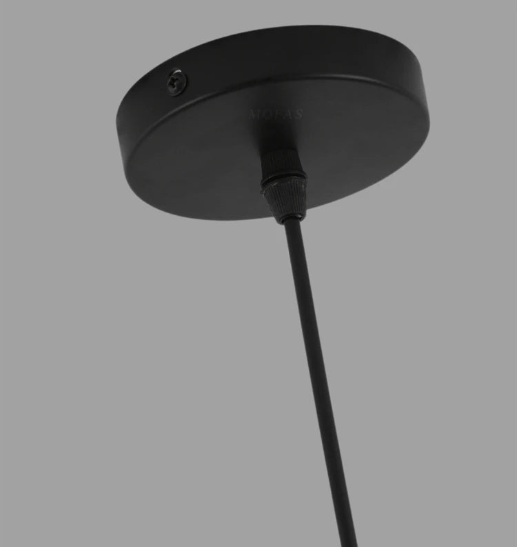 Suspension Nordique Postmoderne en Verre Double – Élégance et Lumière Contemporaine