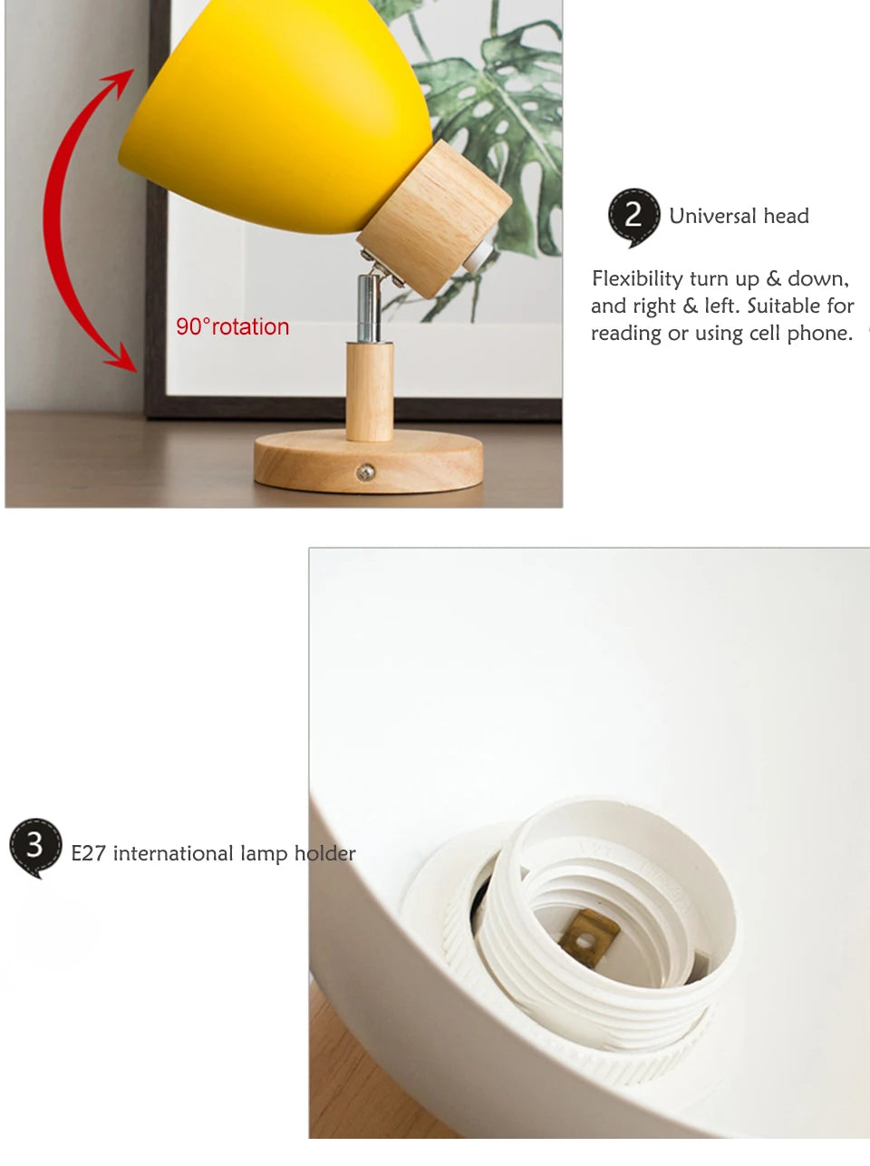 Applique Murale Nordique en Bois – Design Moderne avec Interrupteur