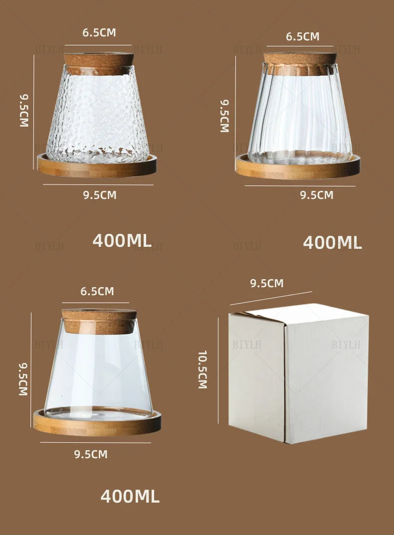 Vase en Verre Transparent – Plantes hyroponiques