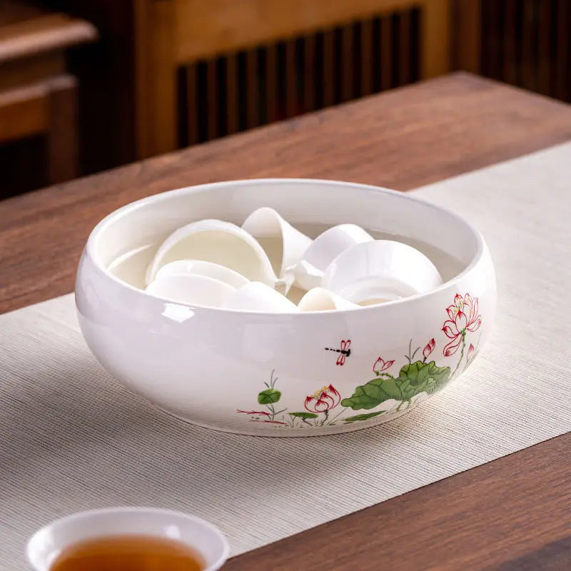 Jardinière en céramique émaillée pour lotus – bassin décoratif intérieur et extérieur