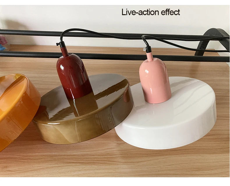 Lampe Suspendue en Verre Bauhaus - Élégance Rétro et Modernité