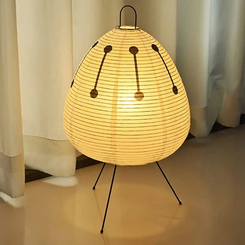 Lampe de Table Japonaise en Papier