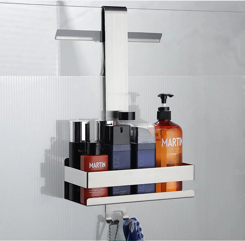 Étagère de Salle de Bain Murale sans Perçage – Rangement Pratique et Moderne