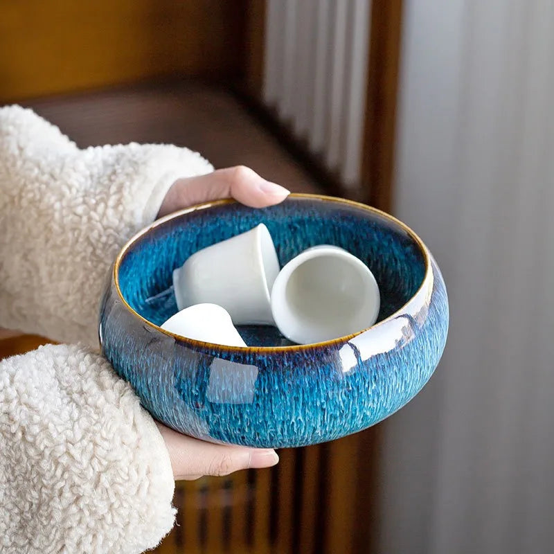 Jardinière en céramique émaillée pour lotus – bassin décoratif intérieur et extérieur