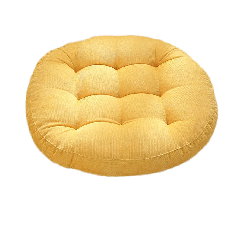 Grand Coussin de Sol Rond – Coussin Épais pour Méditation, Yoga et Assise Confortable
