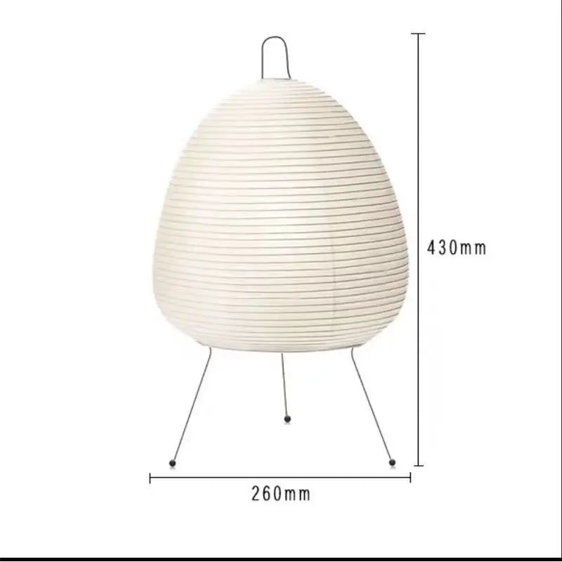 Lampe sur Pied en Papier de Riz – Élégance et Ambiance Zen