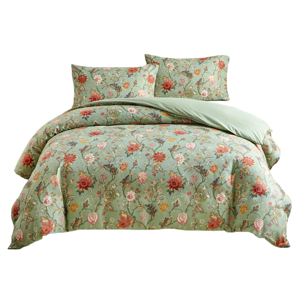 Parure de Housse de Couette 3 Pièces – Style Pastoral, Douceur Toutes Saisons