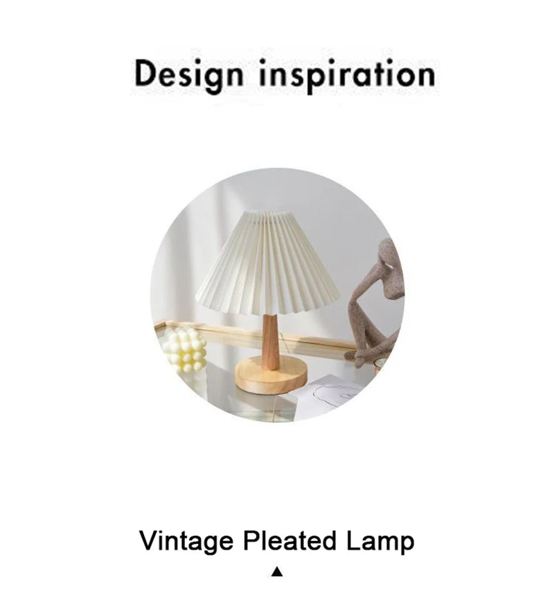 Lampe de Table Plissée Nordique DIY – Lumière d’Ambiance