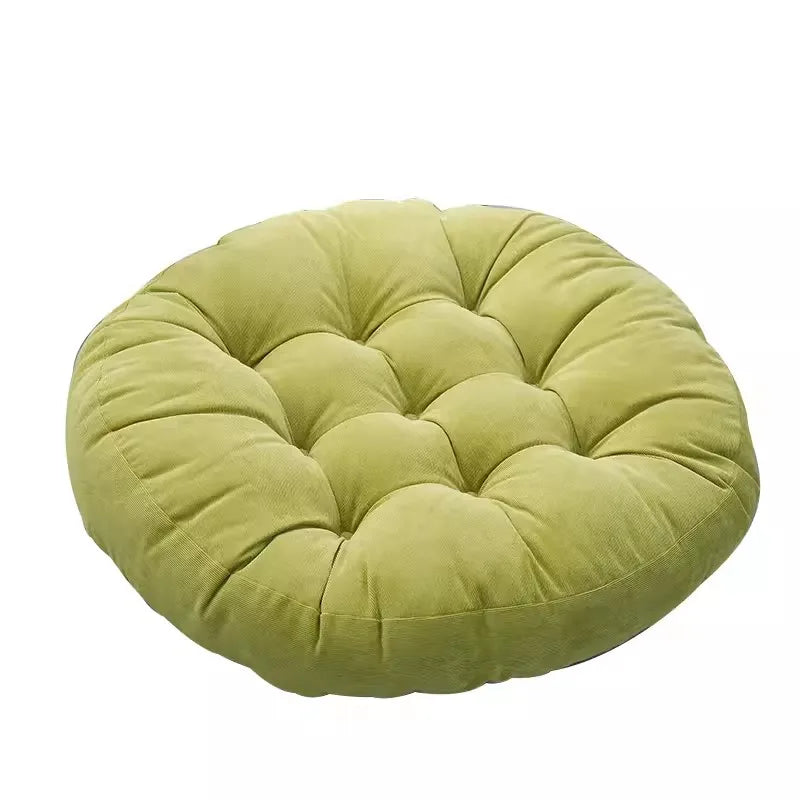 Grand Coussin de Sol Rond – Coussin Épais pour Méditation, Yoga et Assise Confortable