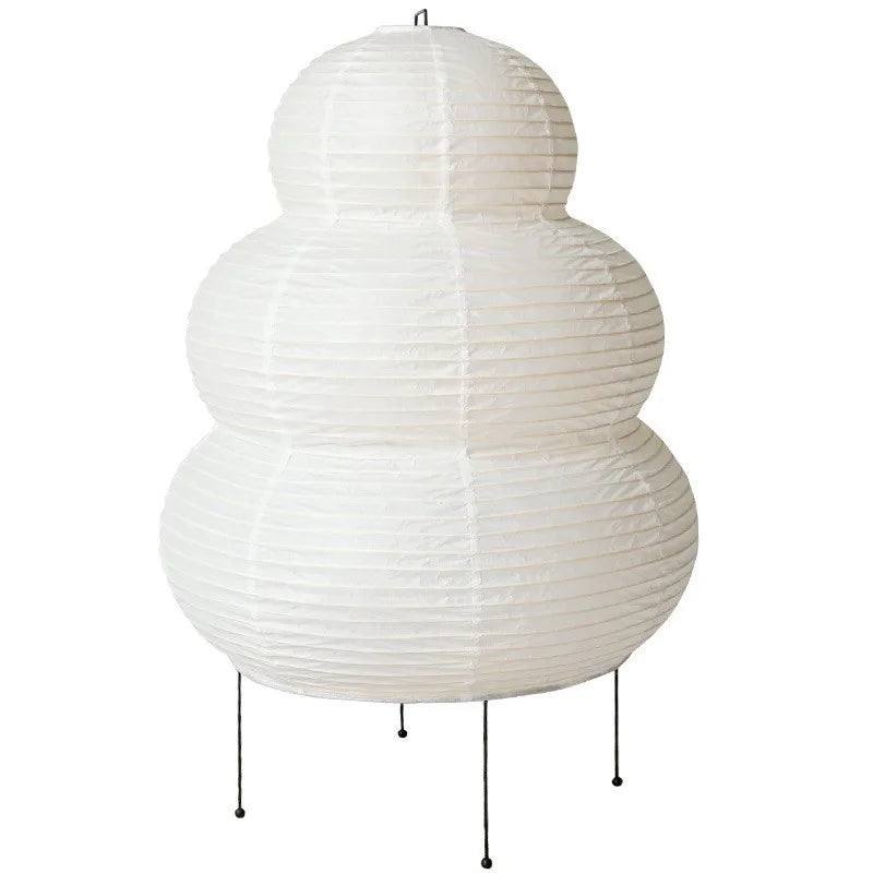 Lampe de Table Akari Style Noguchi – Papier de Riz Blanc
