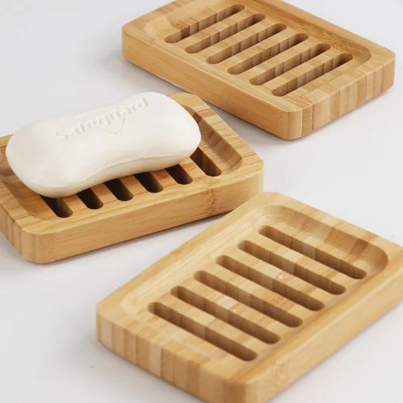 Porte-savon en Bambou avec Plateau – Protection Anti-Moisissure et Drainage Naturel