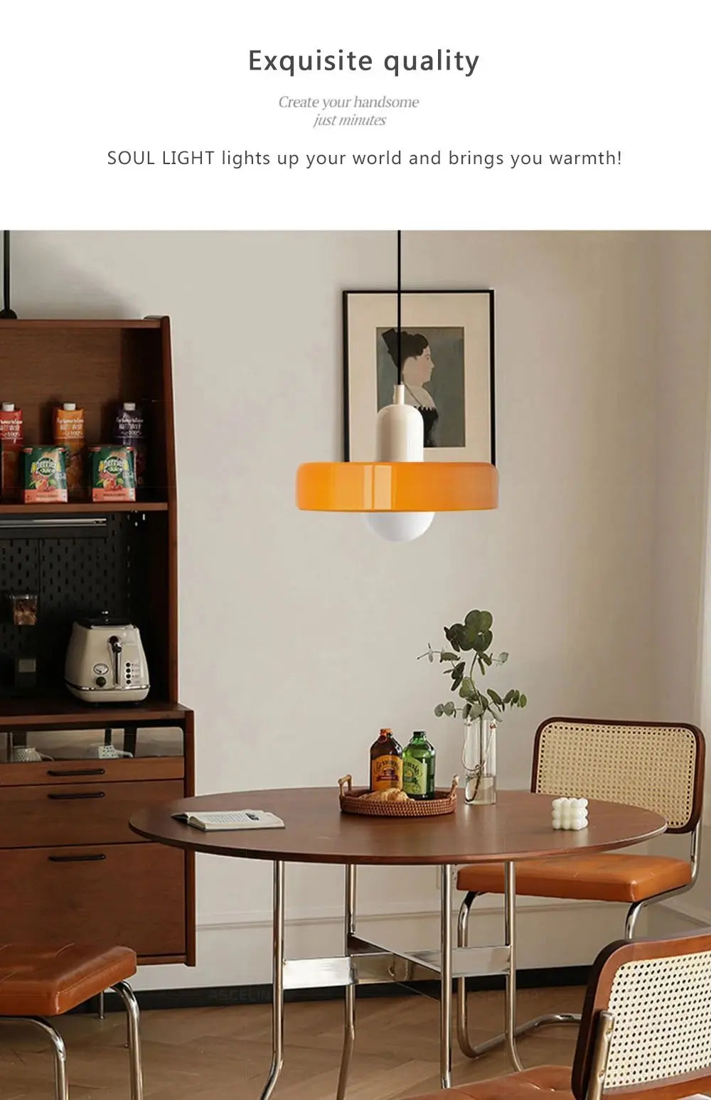 Lampe Suspendue en Verre Bauhaus - Élégance Rétro et Modernité