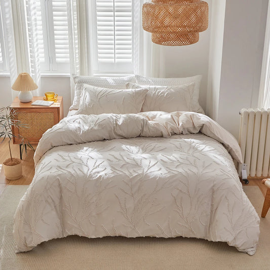 Housse de Couette Relief Tufté – Design Branches