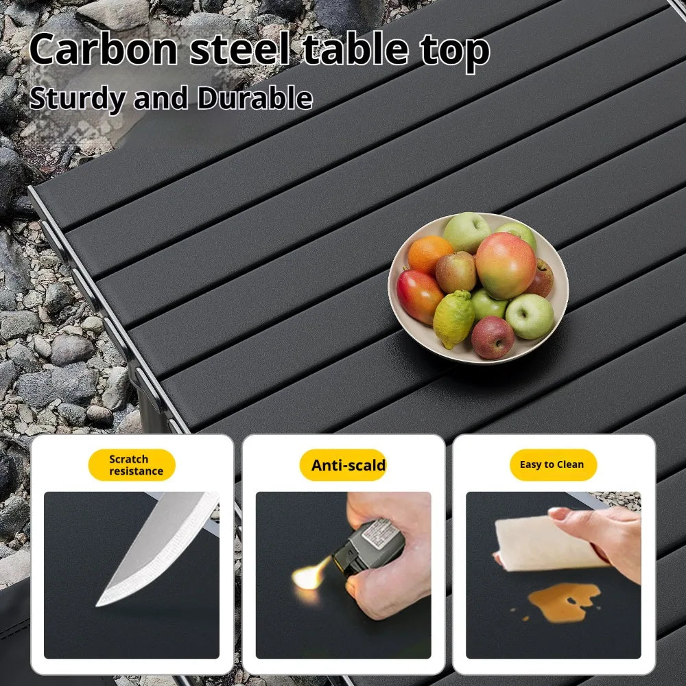 Ensemble Table et Chaises de Camping Pliantes — Léger, Robuste et Facile à Transporter