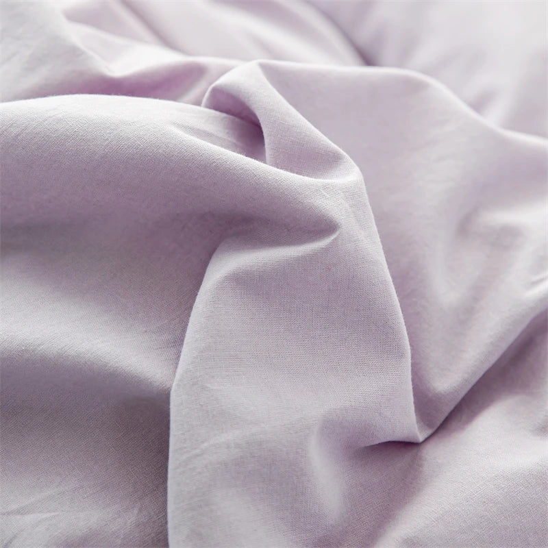 Housse de Couette Uni Twist 100 % Coton – Ensemble 3 Pièces Toutes Saisons