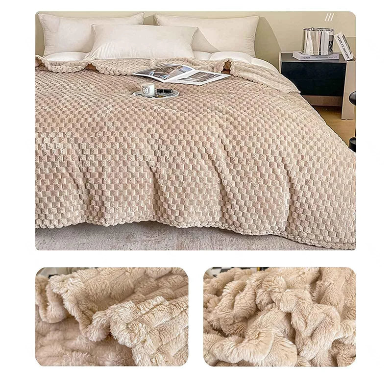 Couverture en Polaire Corail