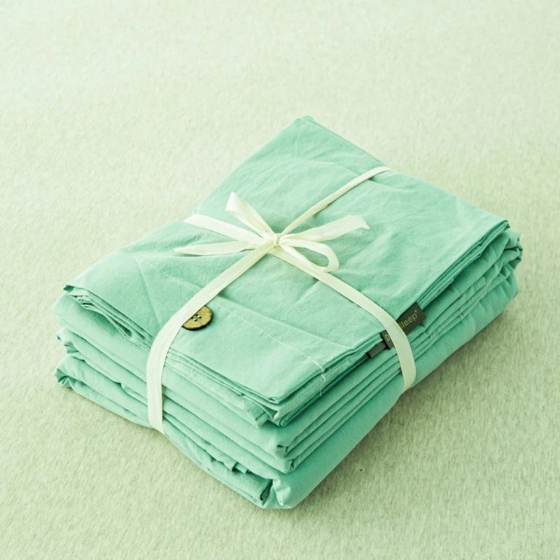 Housse de Couette Uni Twist 100 % Coton – Ensemble 3 Pièces Toutes Saisons