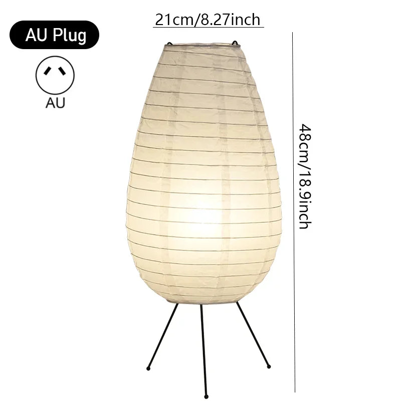 Lampe sur Pied en Papier de Riz – Élégance et Ambiance Zen