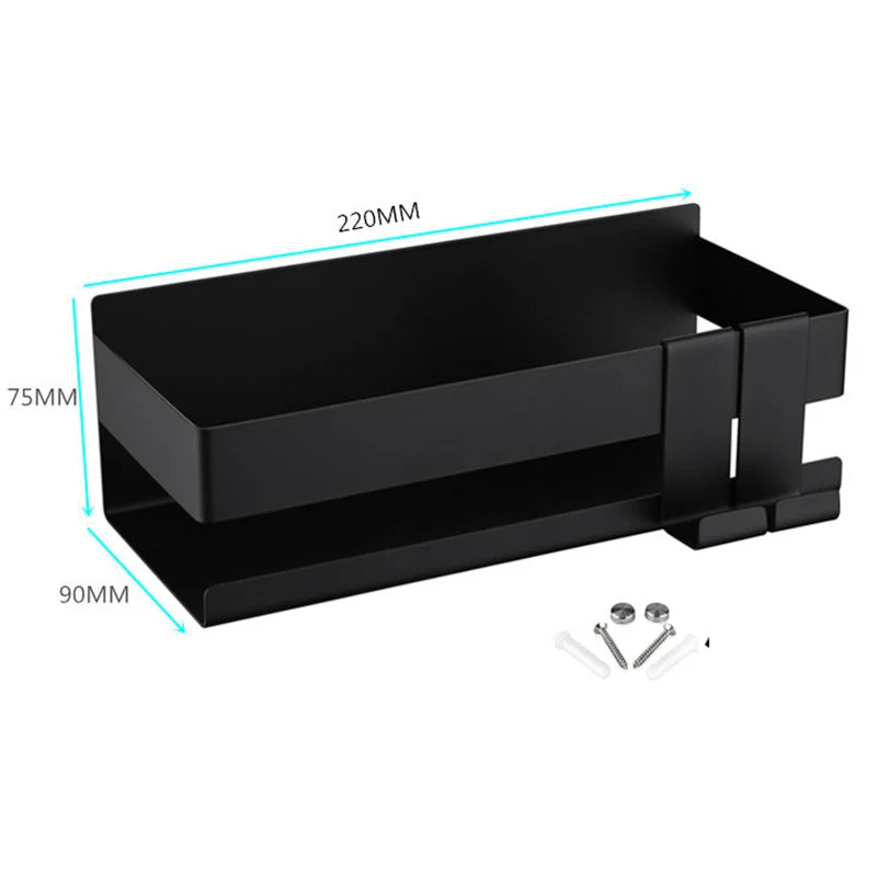 Étagère de Salle de Bain Murale sans Perçage – Rangement Pratique et Moderne