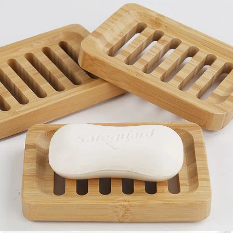 Porte-savon en Bambou avec Plateau – Protection Anti-Moisissure et Drainage Naturel
