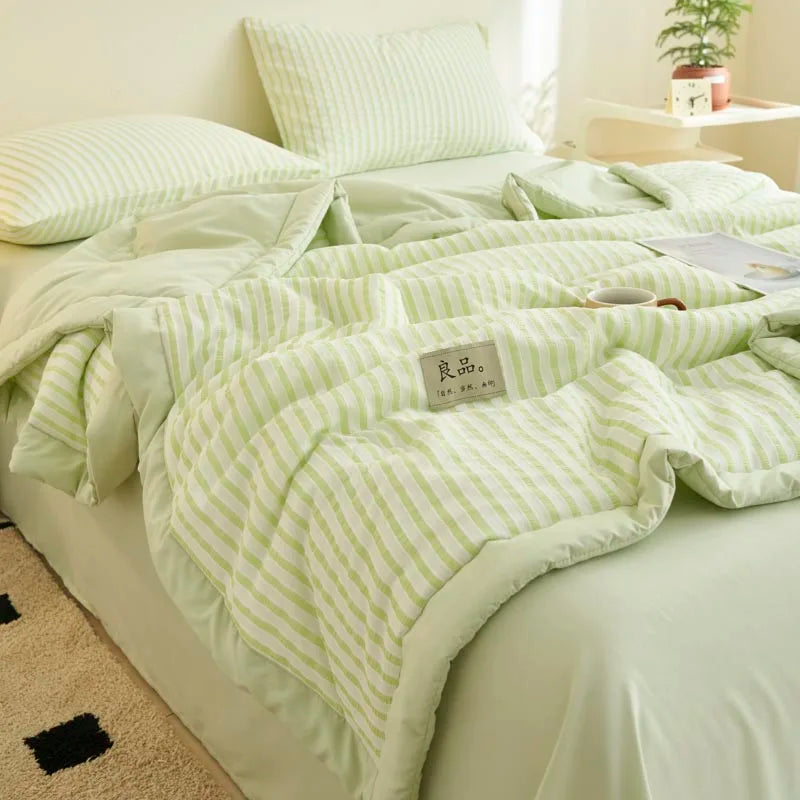 Couette d'Été Style Japonais à Rayures