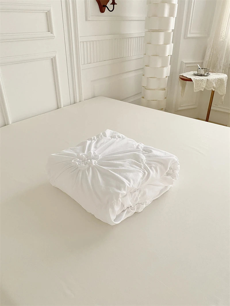 Parure de Lit à fleurs torsadés 3D