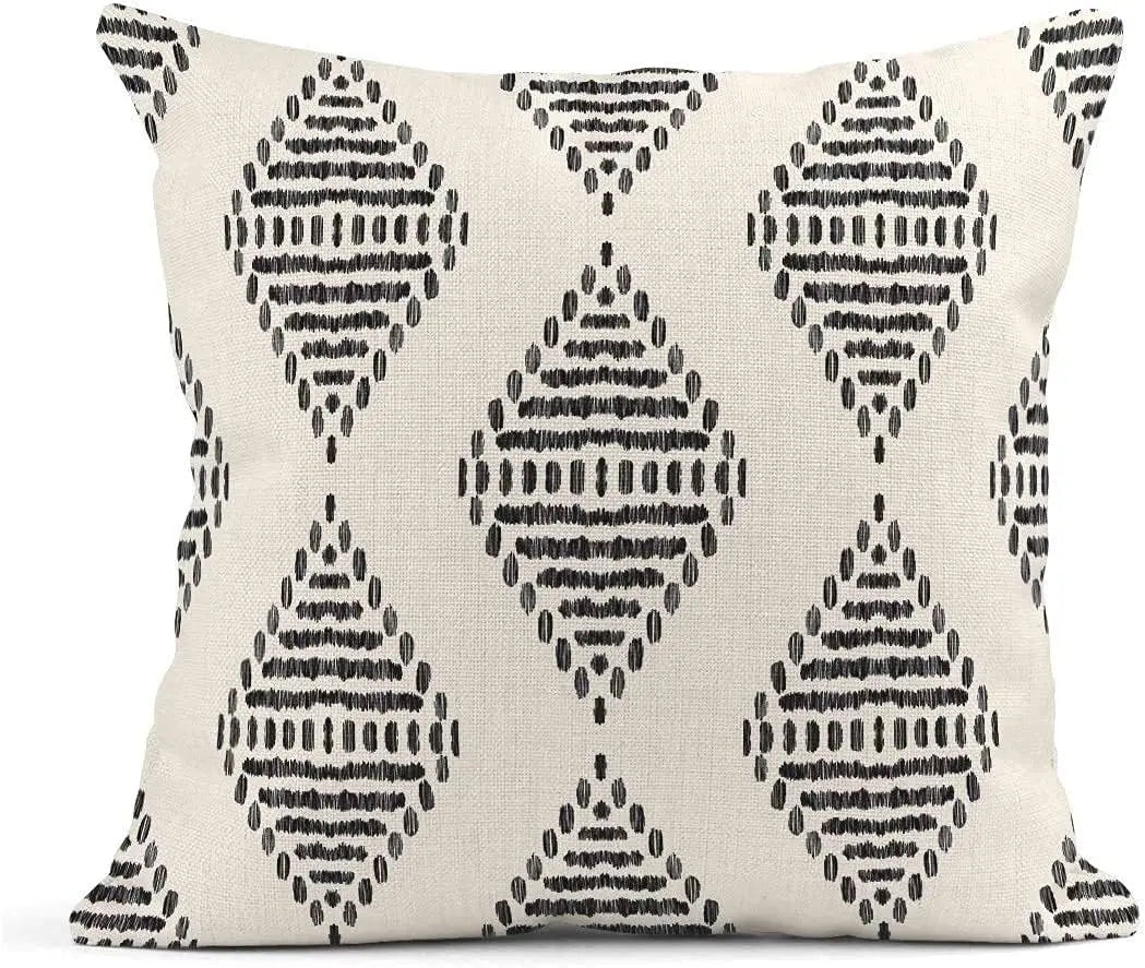 Housse de coussin style bohème – Élégance naturelle et touche artisanale pour votre intérieur