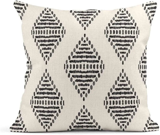 Housse de coussin style bohème – Élégance naturelle et touche artisanale pour votre intérieur