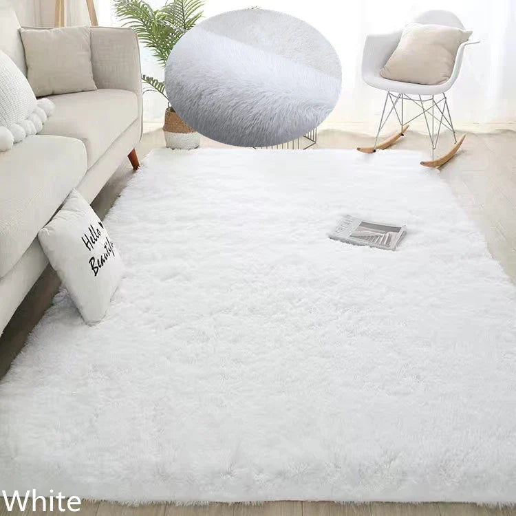 Tapis moelleux blanc