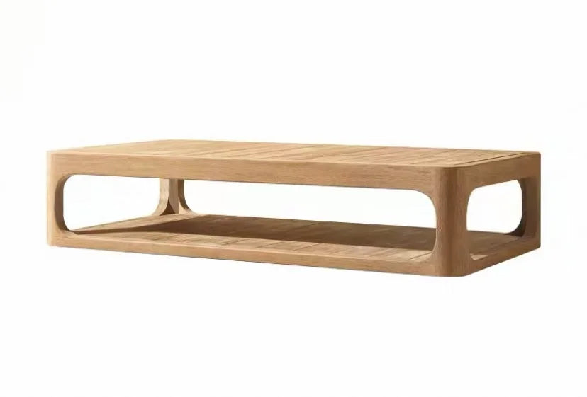 Canapé d’extérieur en teck – Mobilier de jardin nordique haut de gamme pour terrasse, balcon ou villa