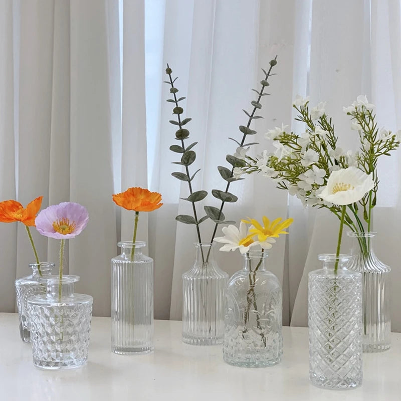 Vase en Verre Rétro – Élégance Moderne et Décoration Créative