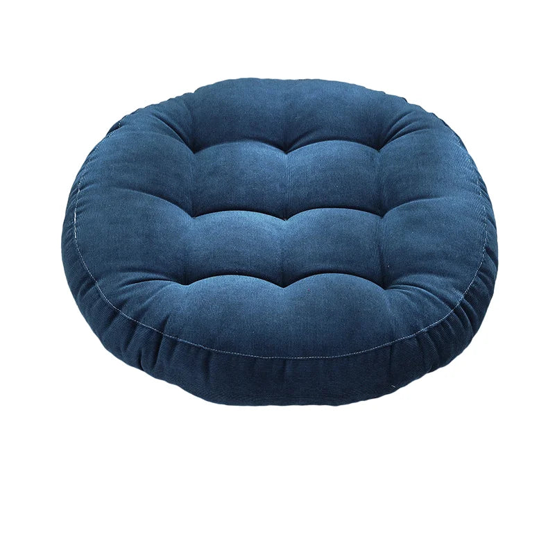 Grand Coussin de Sol Rond – Coussin Épais pour Méditation, Yoga et Assise Confortable