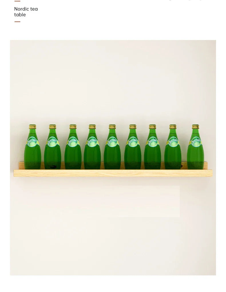 Étagère Murale Flottante en Bois Massif – Design U Élégant