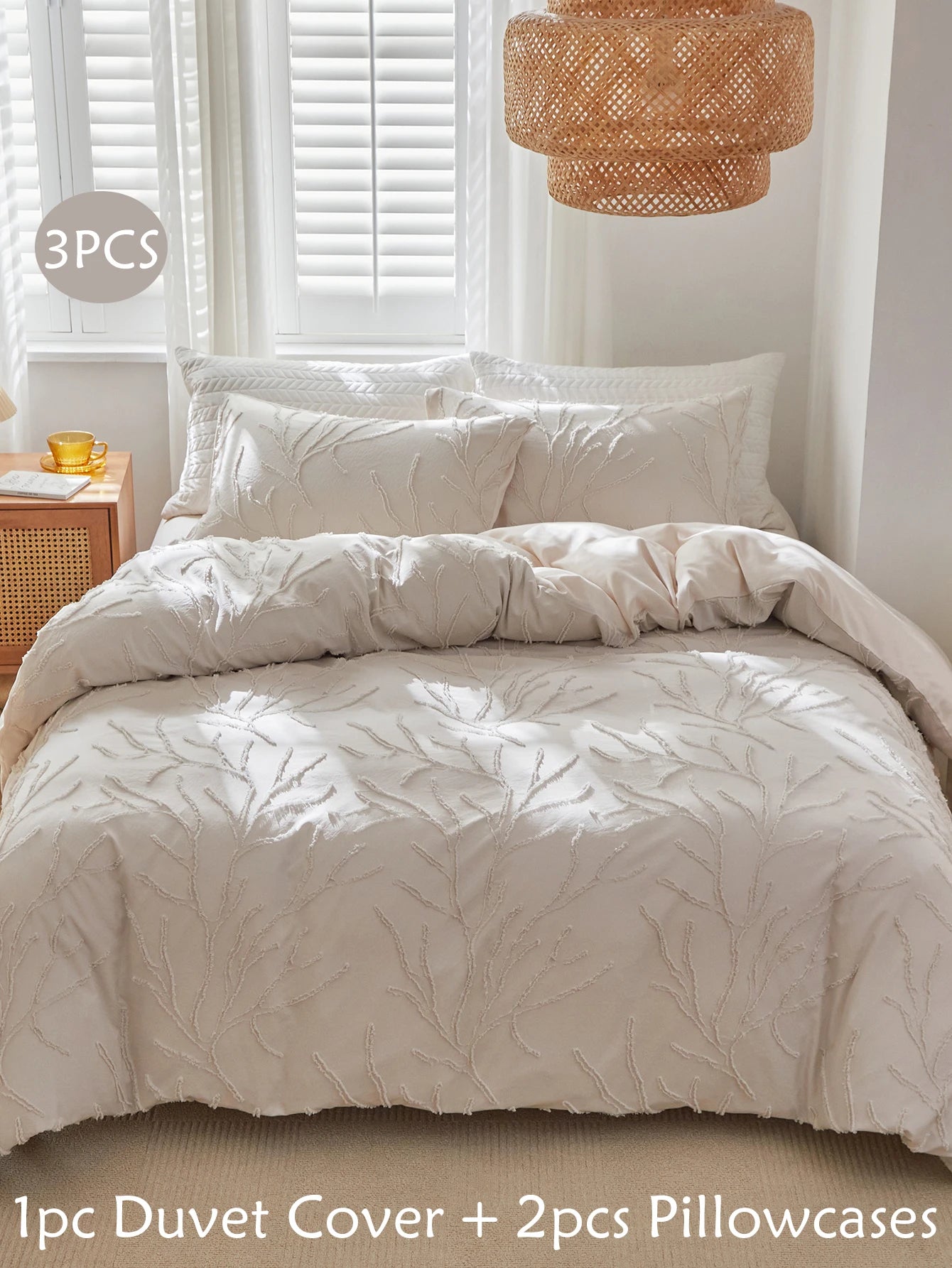 Housse de Couette Relief Tufté – Design Branches