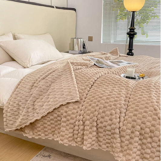 Couverture en Polaire Corail