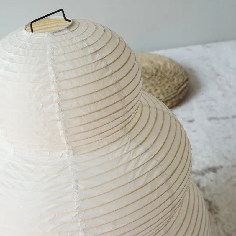 Lampe de Table Akari Style Noguchi – Papier de Riz Blanc