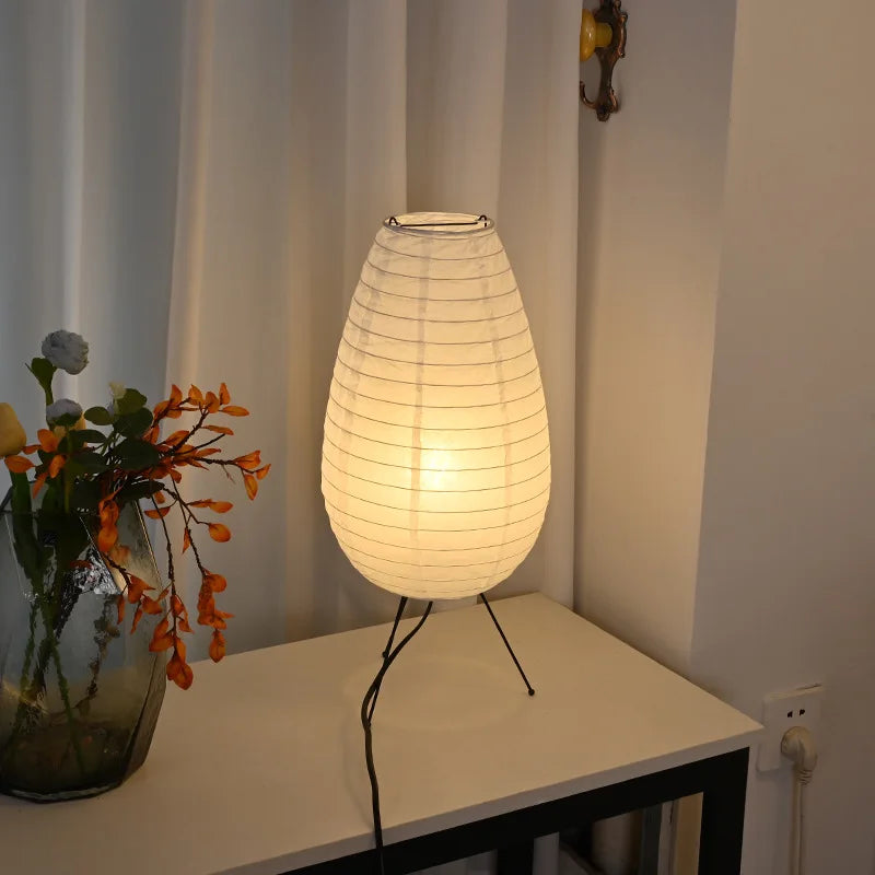 Lampe sur Pied en Papier de Riz – Élégance et Ambiance Zen