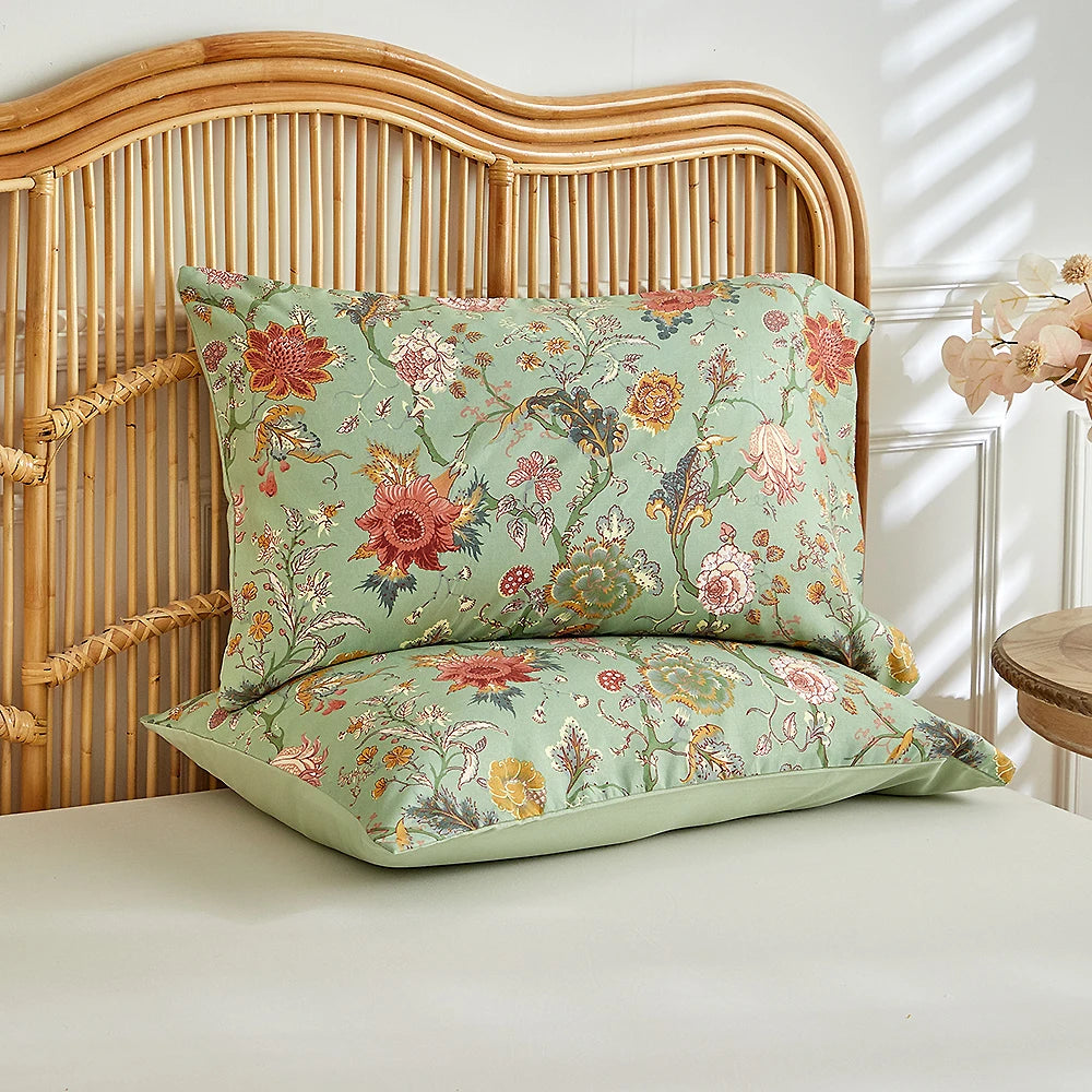Parure de Housse de Couette 3 Pièces – Style Pastoral, Douceur Toutes Saisons