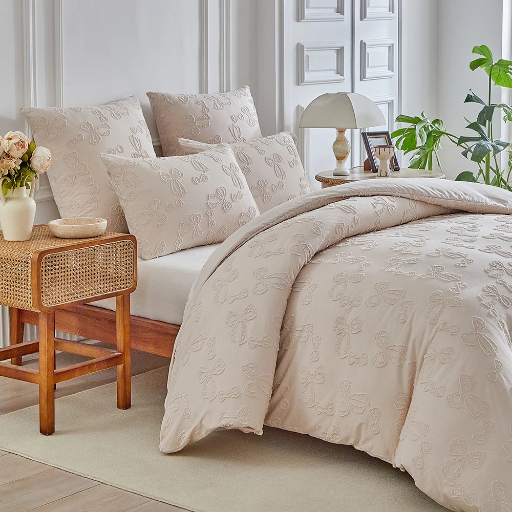 Parure de Lit 3 Pièces – Motif Floral