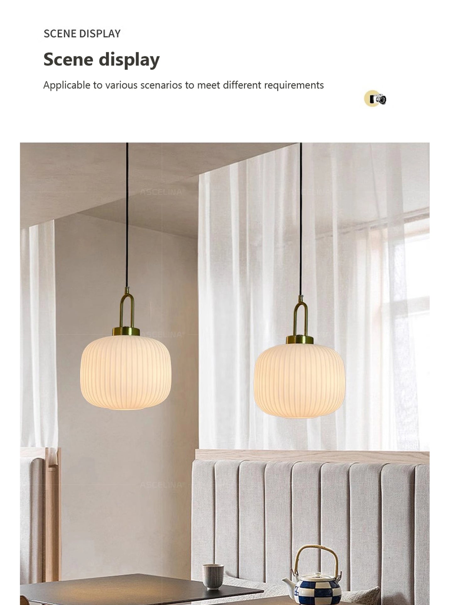 Suspension en Verre – Design Japonais & Nordique