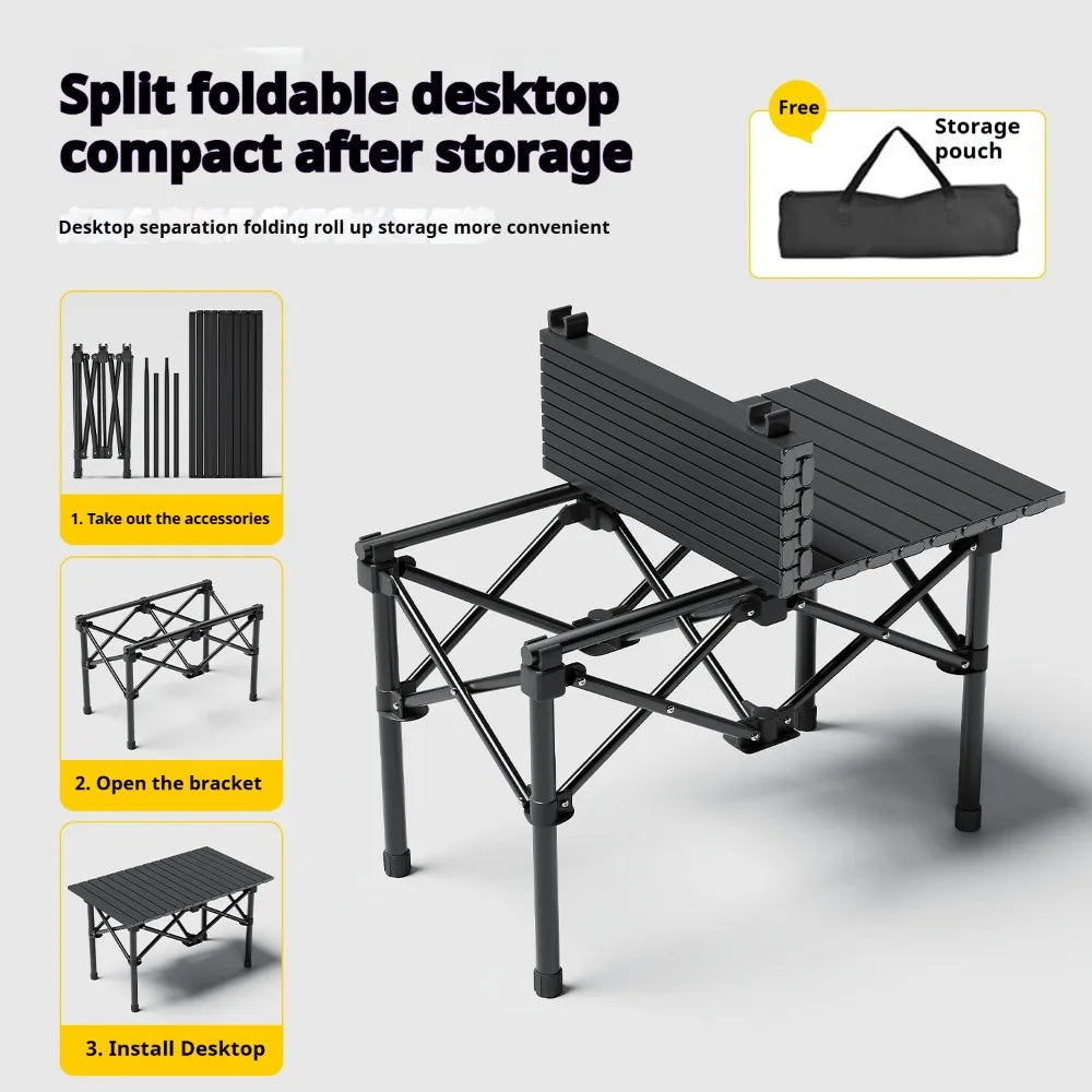 Ensemble Table et Chaises de Camping Pliantes — Léger, Robuste et Facile à Transporter