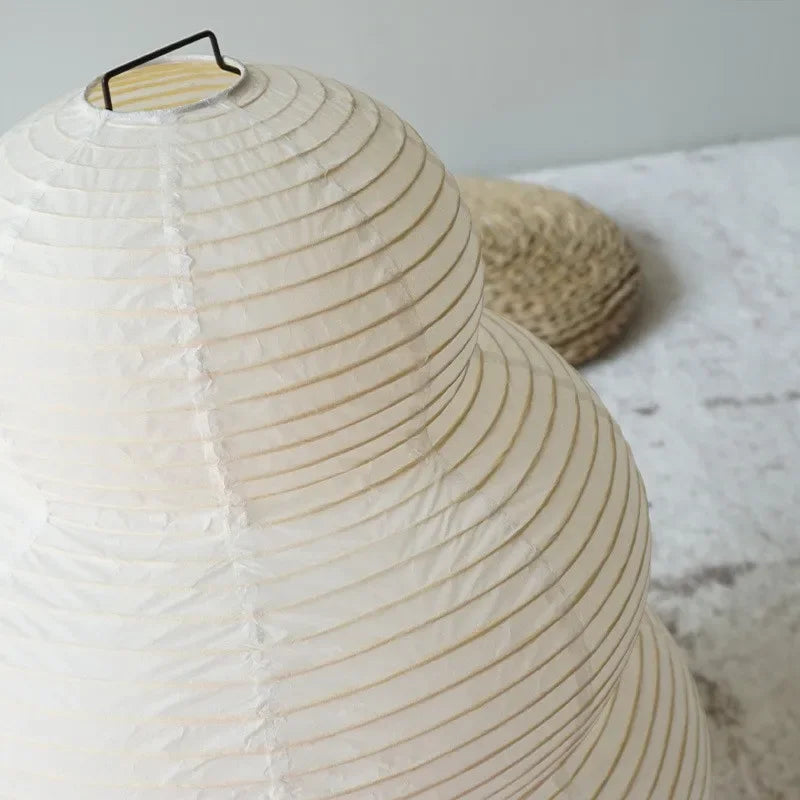 Lampe de Table Akari Style Noguchi – Papier de Riz Blanc